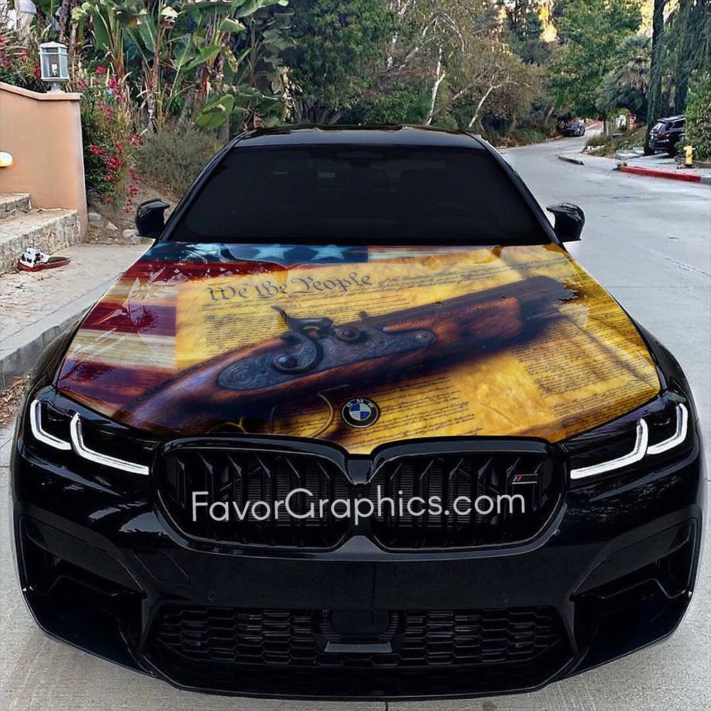 Pistole We The People Itasha Car Vinyl Hood Wrap