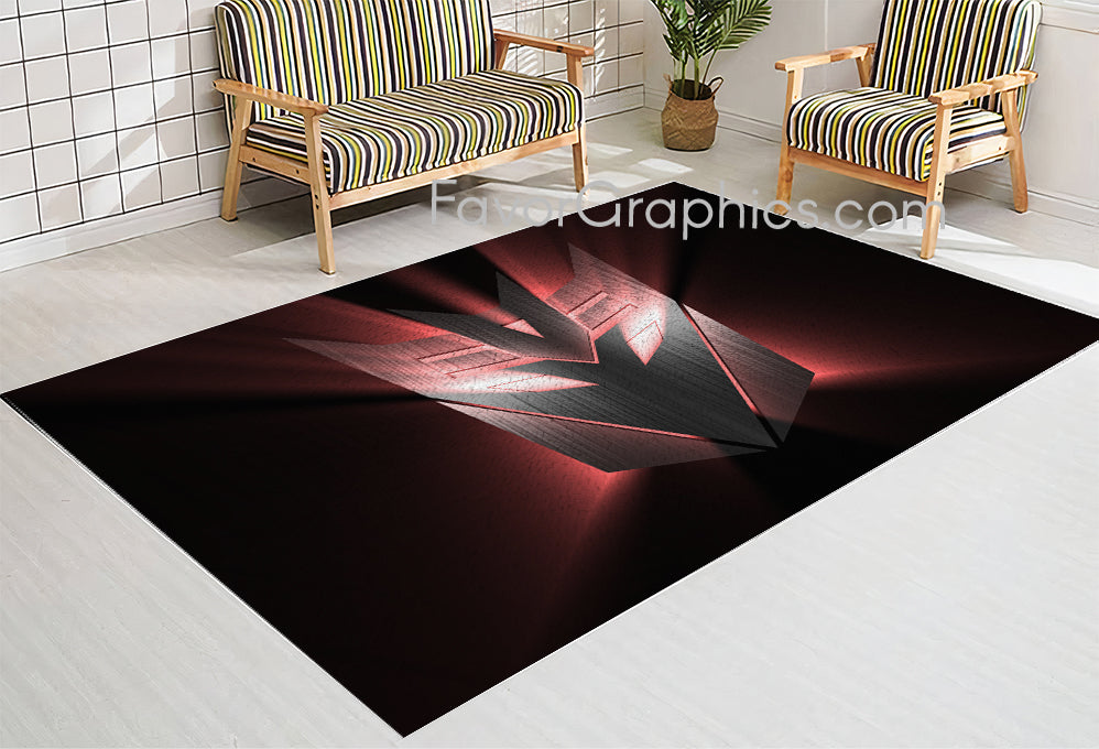 Decepticons Transformers Home Bedroom Decor Rug Carpet Mat