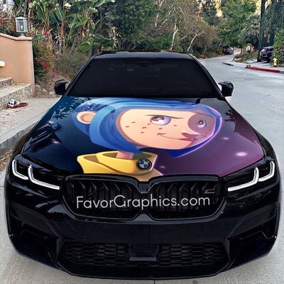 Coraline Itasha Car Vinyl Hood Wrap Decal Sticker