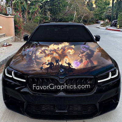 World of Warcraft Itasha Car Vinyl Hood Wrap Decal Sticker