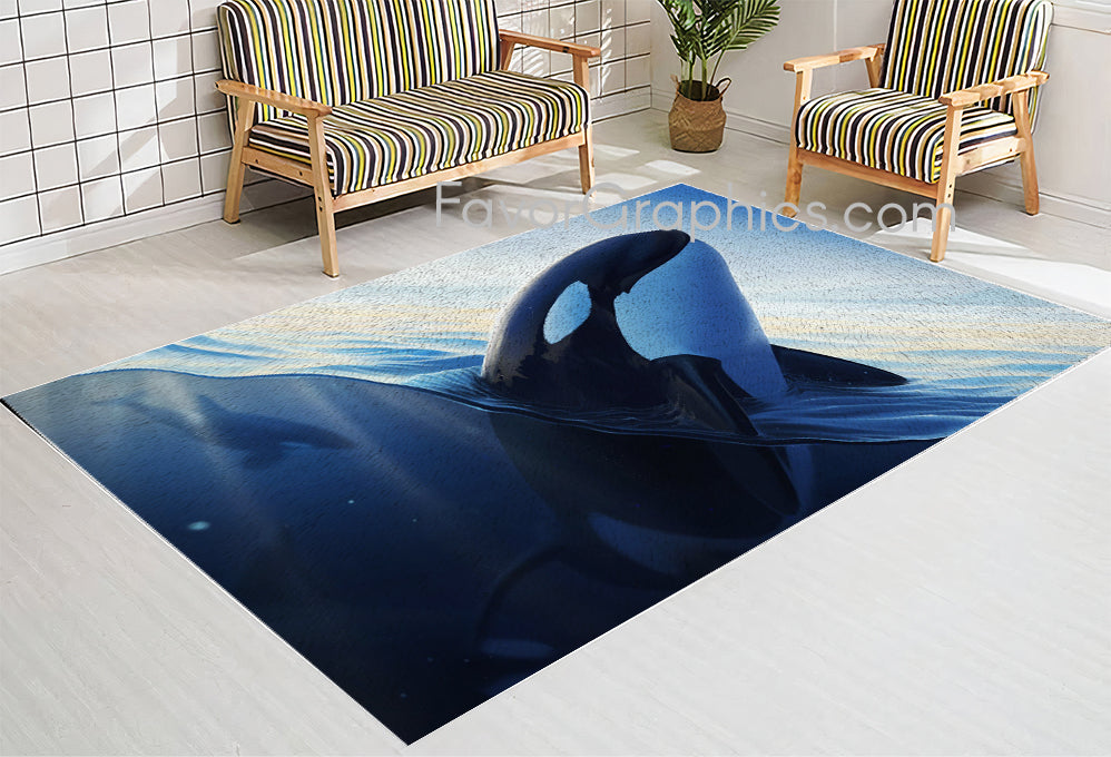 Orca Home Bedroom Decor Rug Carpet Mat