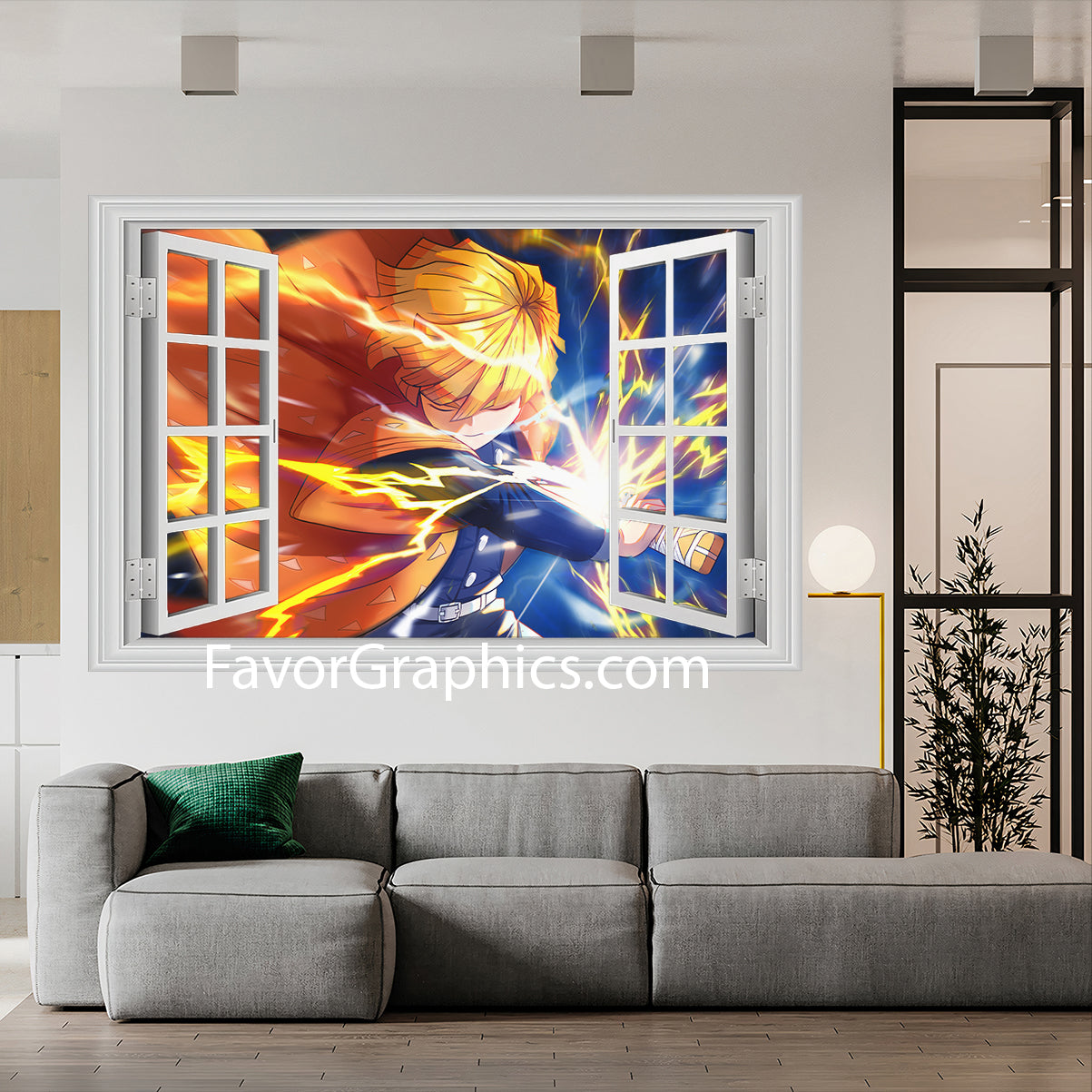 Zenitsu Agatsuma Vinyl Wall Art Decal Sticker Poster Print Mural