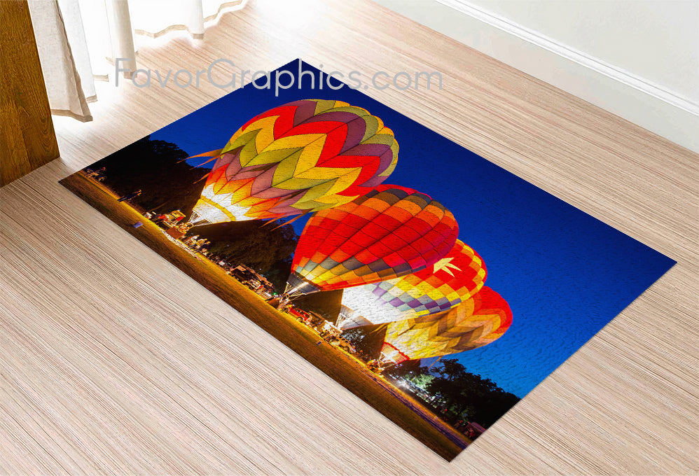 Hot Air Balloon Home Bedroom Decor Rug Carpet Mat