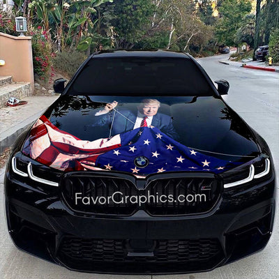 Donald Trump Itasha Car Vinyl Hood Wrap Decal Sticker