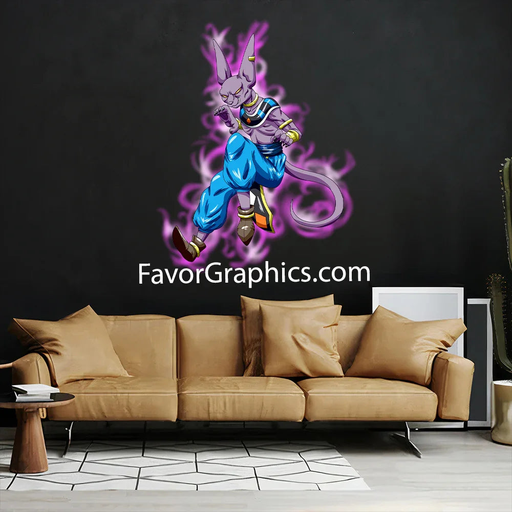 Beerus Dragon Ball Super Home Room Wall Vinyl Decal Sticker Mural Poster