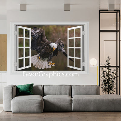 Bald Eagle Vinyl Wall Art Decal Sticker Poster Print Mural