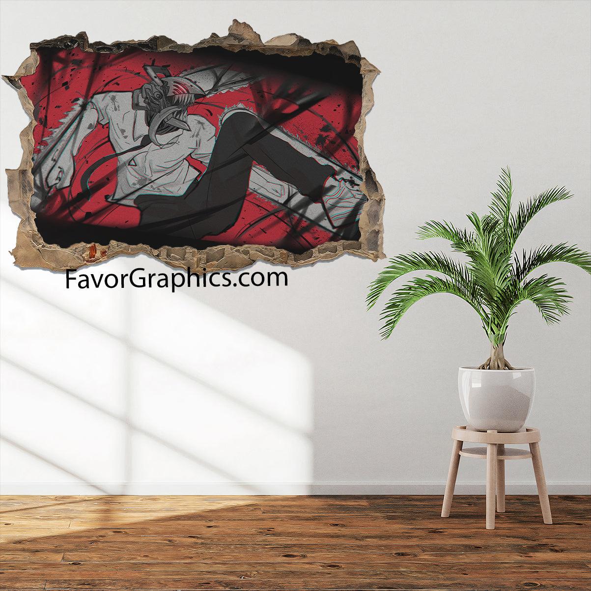 Denji Chainsaw Man Vinyl Wall Art Decal Sticker Poster Print Mural