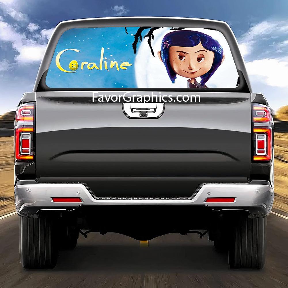 Coraline Rear Window Perforated Graphic Vinyl Decal Car