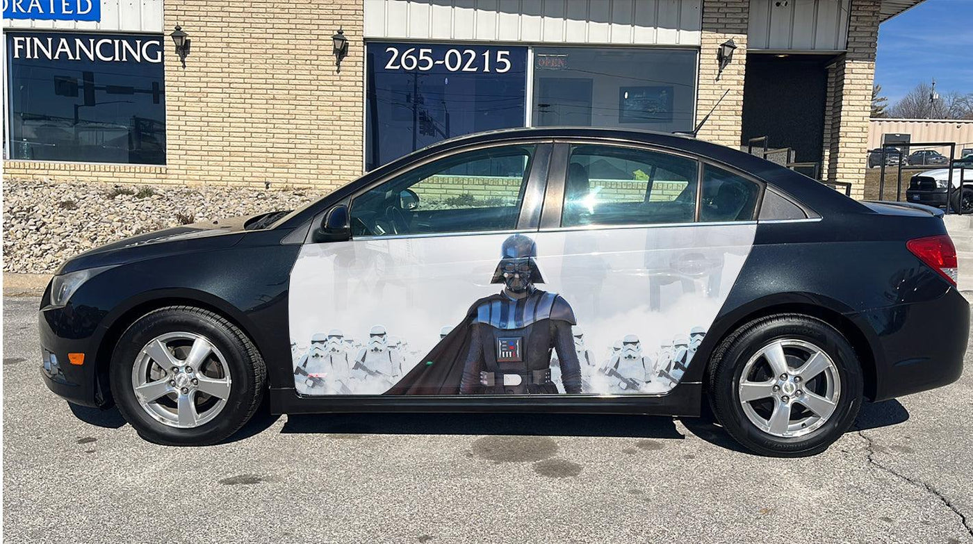 Darth Vader Car Door Vinyl Wrap Decal Sticker