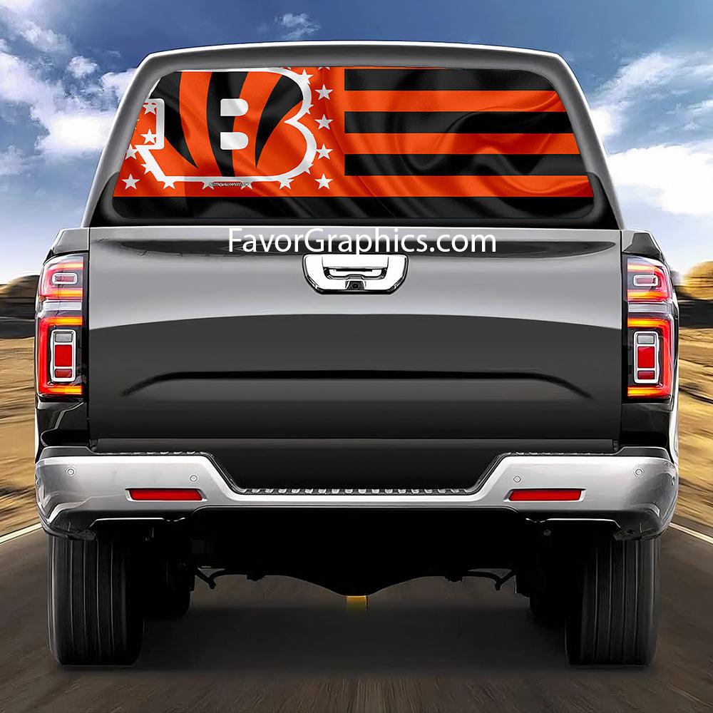 Cincinnati Bengals Rear Window Perforated Graphic Vinyl Decal Cars