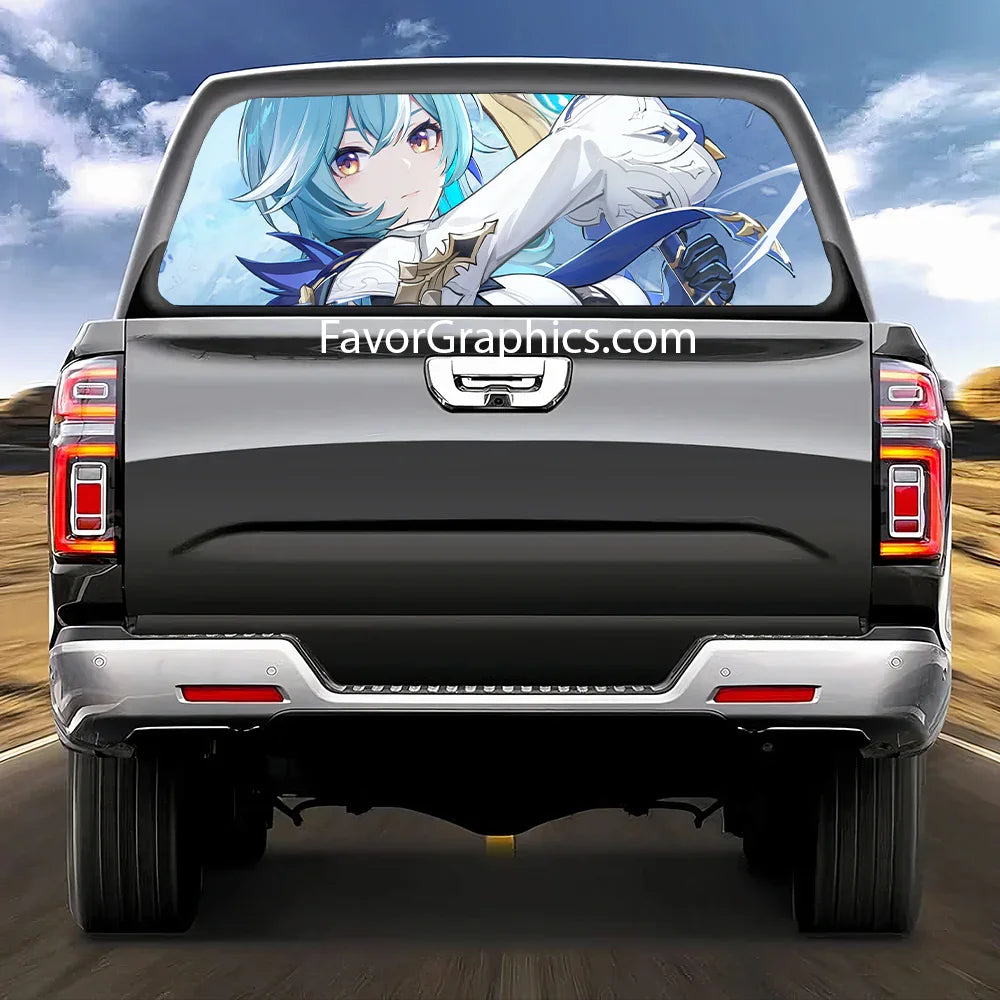 Eula (Genshin impact) Rear Window Perforated Graphic Vinyl Decal Car Truck UTV