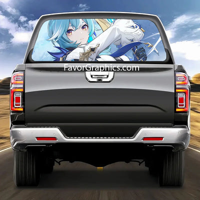 Eula (Genshin impact) Rear Window Perforated Graphic Vinyl Decal Car Truck UTV