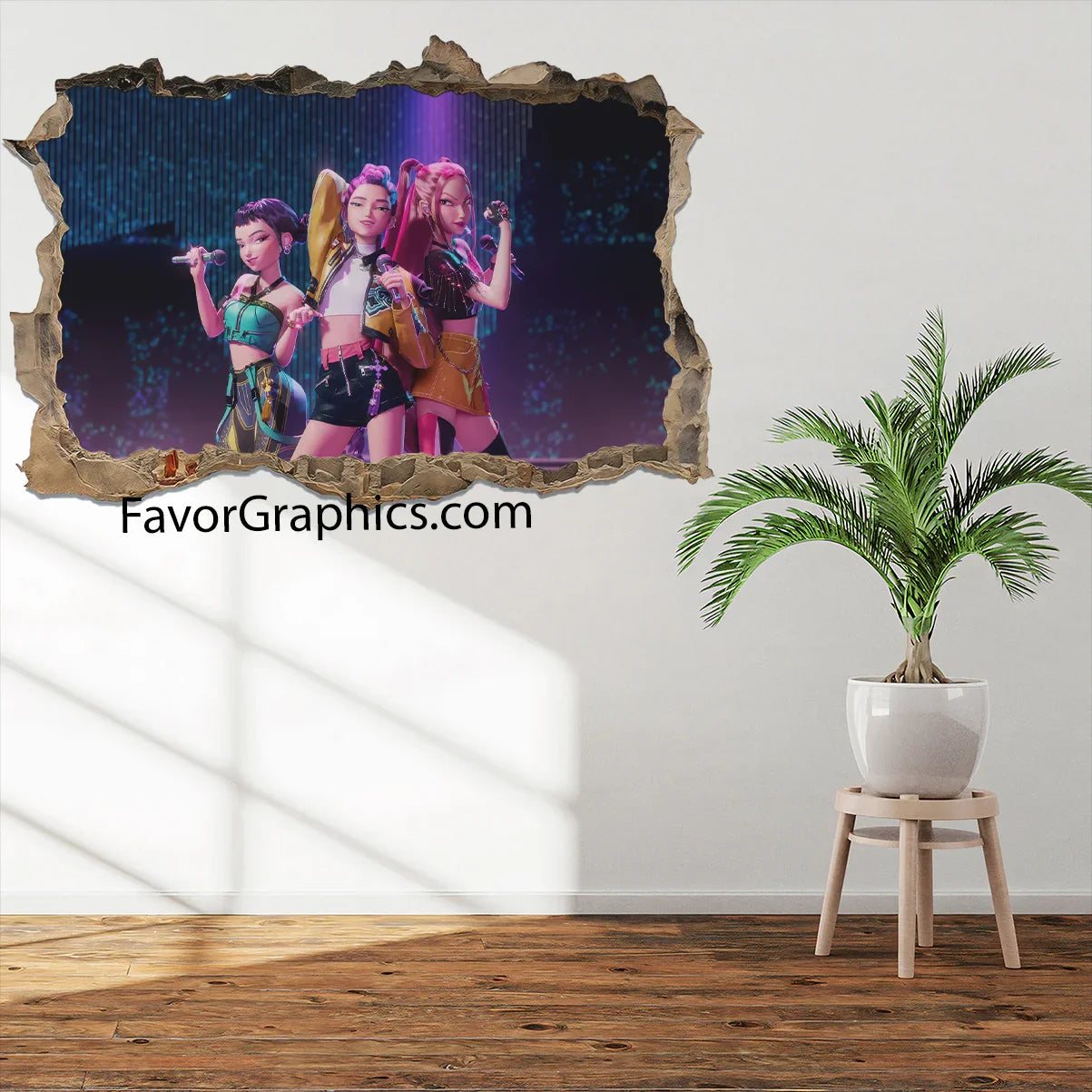 Huntrix HUNTR/X Kpop Demon Hunters Wall Art Poster Print Mural