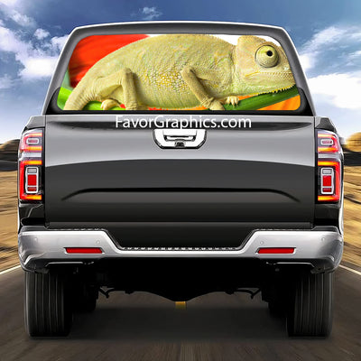 Chameleons Rear Window Perforated Graphic Vinyl Decal Car Truck UTV