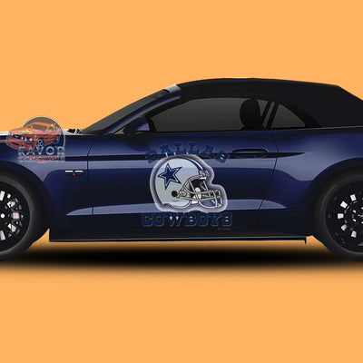 Dallas Cowboys Itasha Car Side Door Decal - Vinyl Sticker