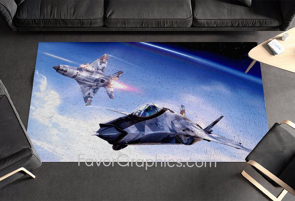 Military Aircraft Home Bedroom Decor Rug Carpet Mat