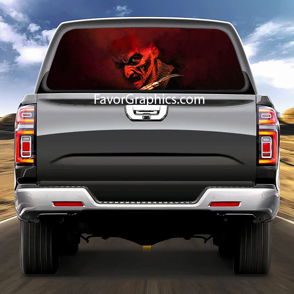 Freddy Krueger Rear Window Perforated Graphic Vinyl Decal Car Truck UTV