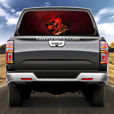 Freddy Krueger Rear Window Perforated Graphic Vinyl Decal Car Truck UTV