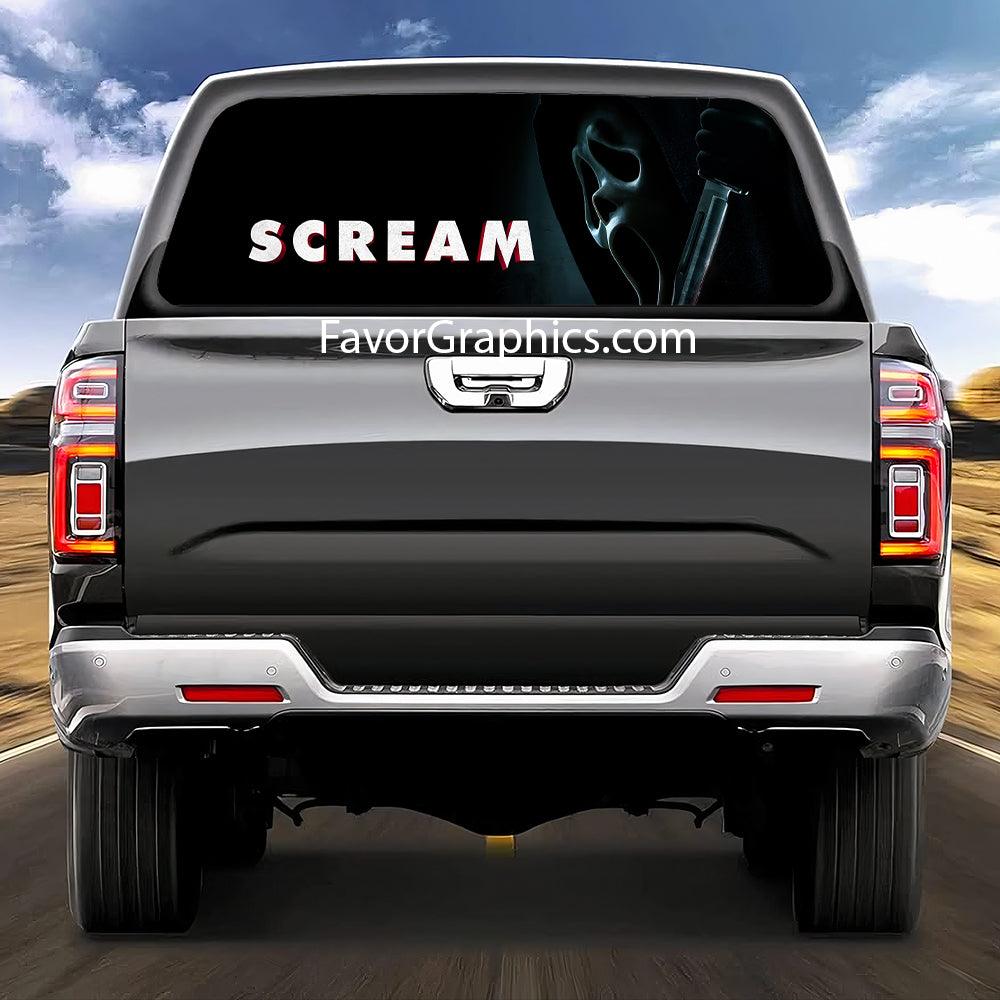 Scream Ghostface Rear Window Perforated Graphic Vinyl Decal Car Truck UTV