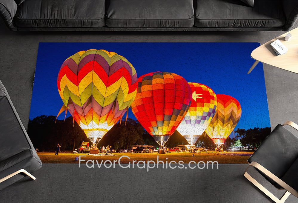 Hot Air Balloon Home Bedroom Decor Rug Carpet Mat