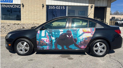 Spider-Man Car Door Vinyl Wrap Decal Sticker