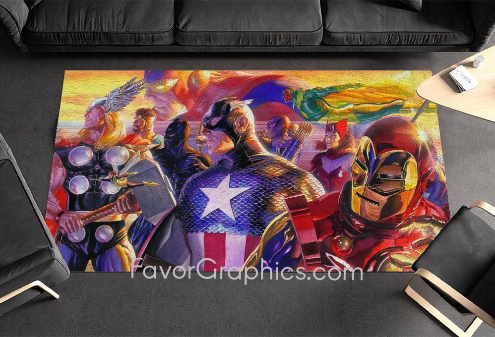 Avengers Superheroes Home Bedroom Decor Rug Carpet Mat