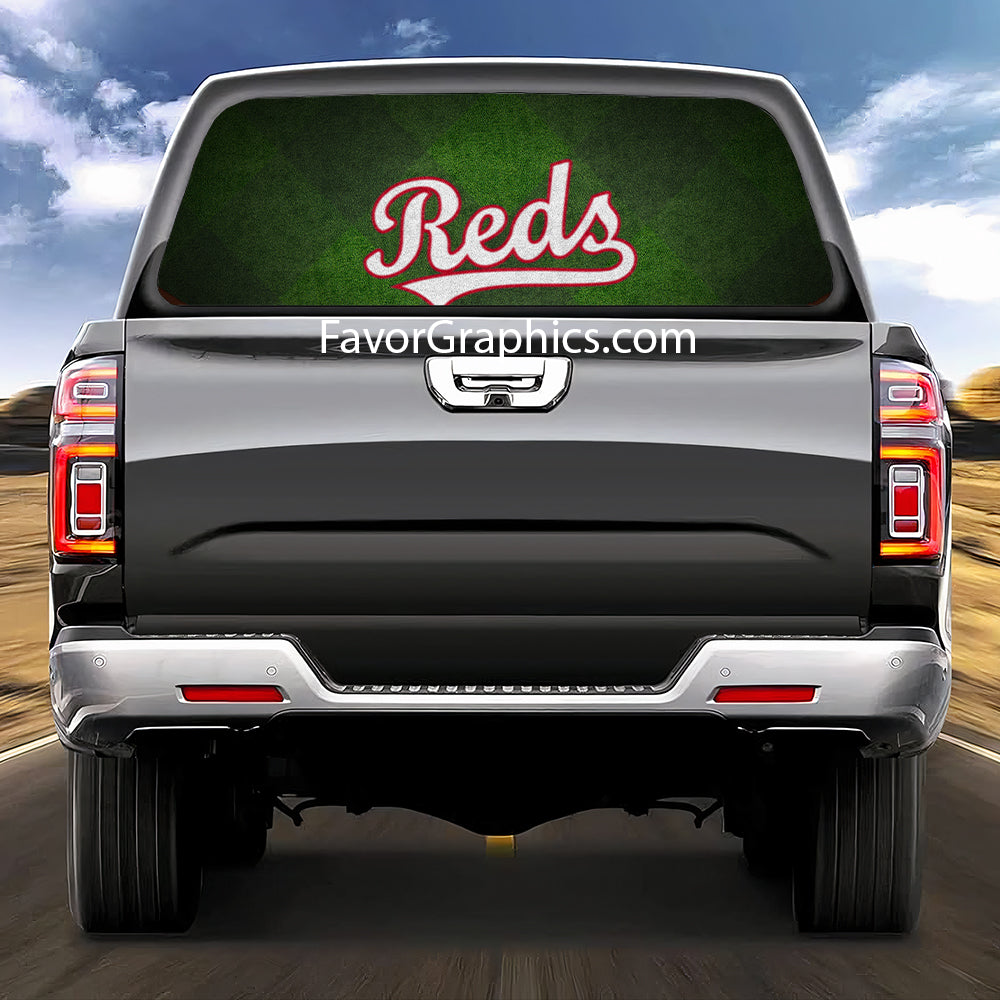 Cincinnati Reds Rear Window Perforated Graphic Vinyl Decal Car Truck UTV