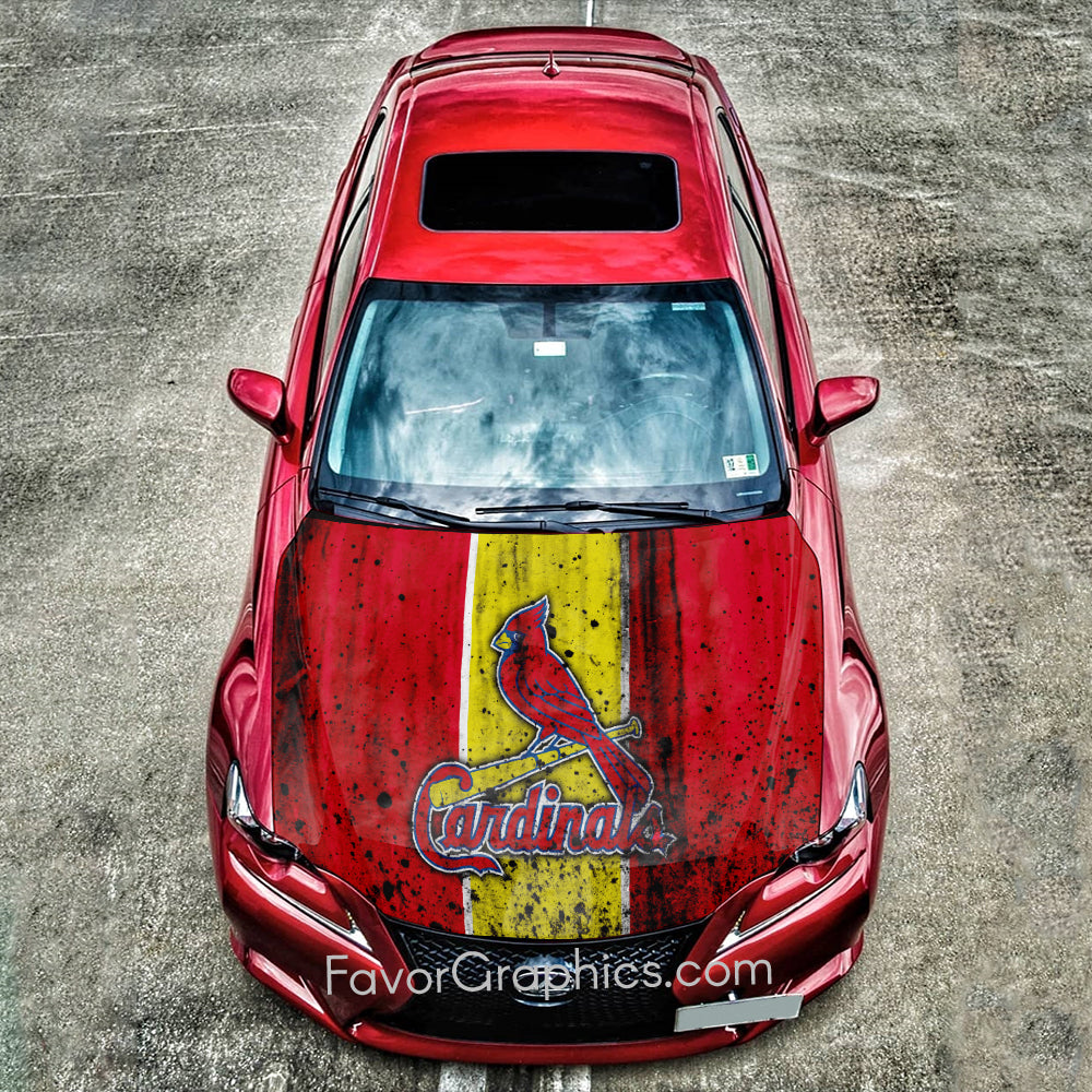 St. Louis Cardinals Itasha Car Vinyl Hood Wrap