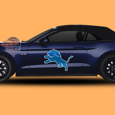 Detroit Lions Itasha Car Side Door Decal Vinyl Sticker