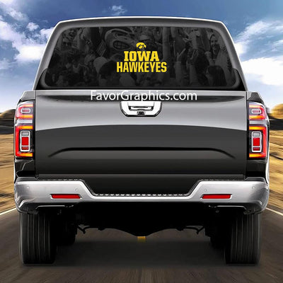 Iowa Hawkeyes Rear Window Perforated Graphic Vinyl Decal Car Truck UTV