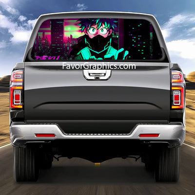 Izuku Midoriya Rear Window Perforated Graphic Vinyl Decal Car Truck UTV