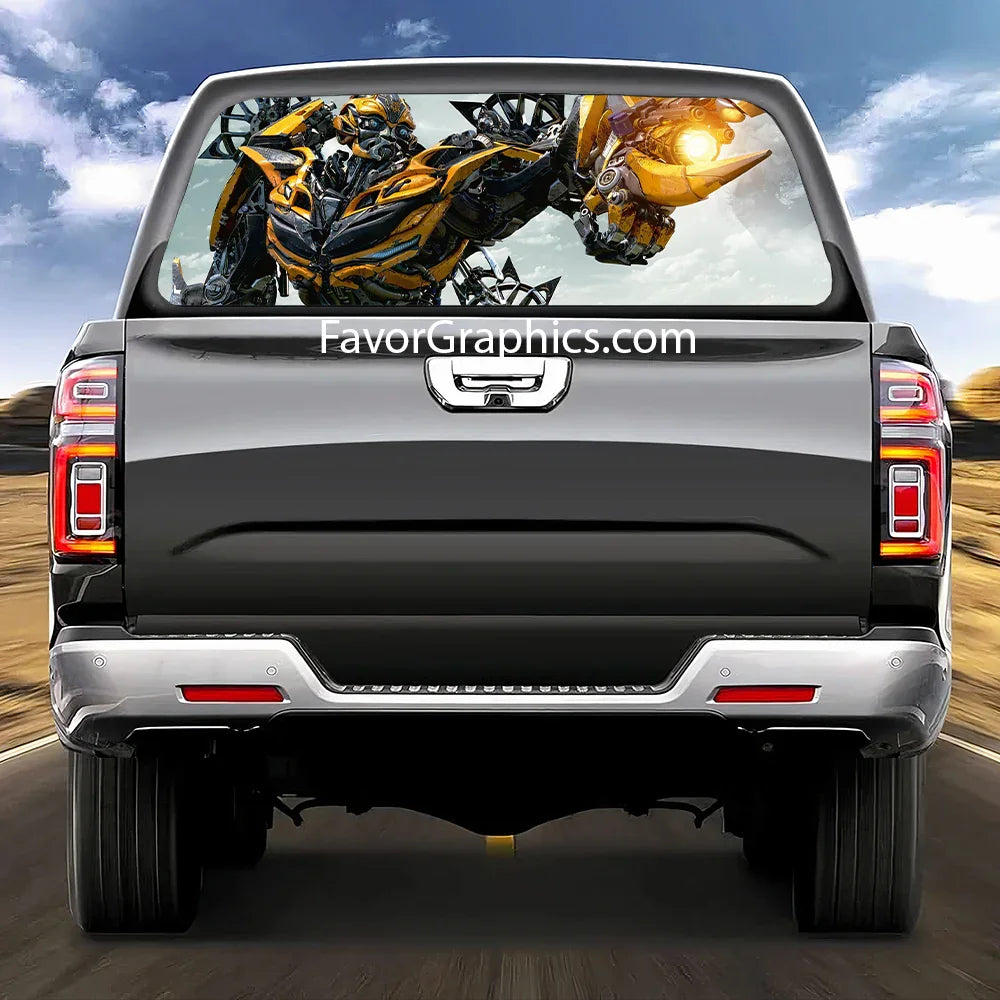 Bumblebee Rear Window Perforated Graphic Vinyl Decal Car Truck UTV