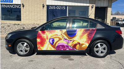 Frieza Car Door Vinyl Wrap Decal Sticker