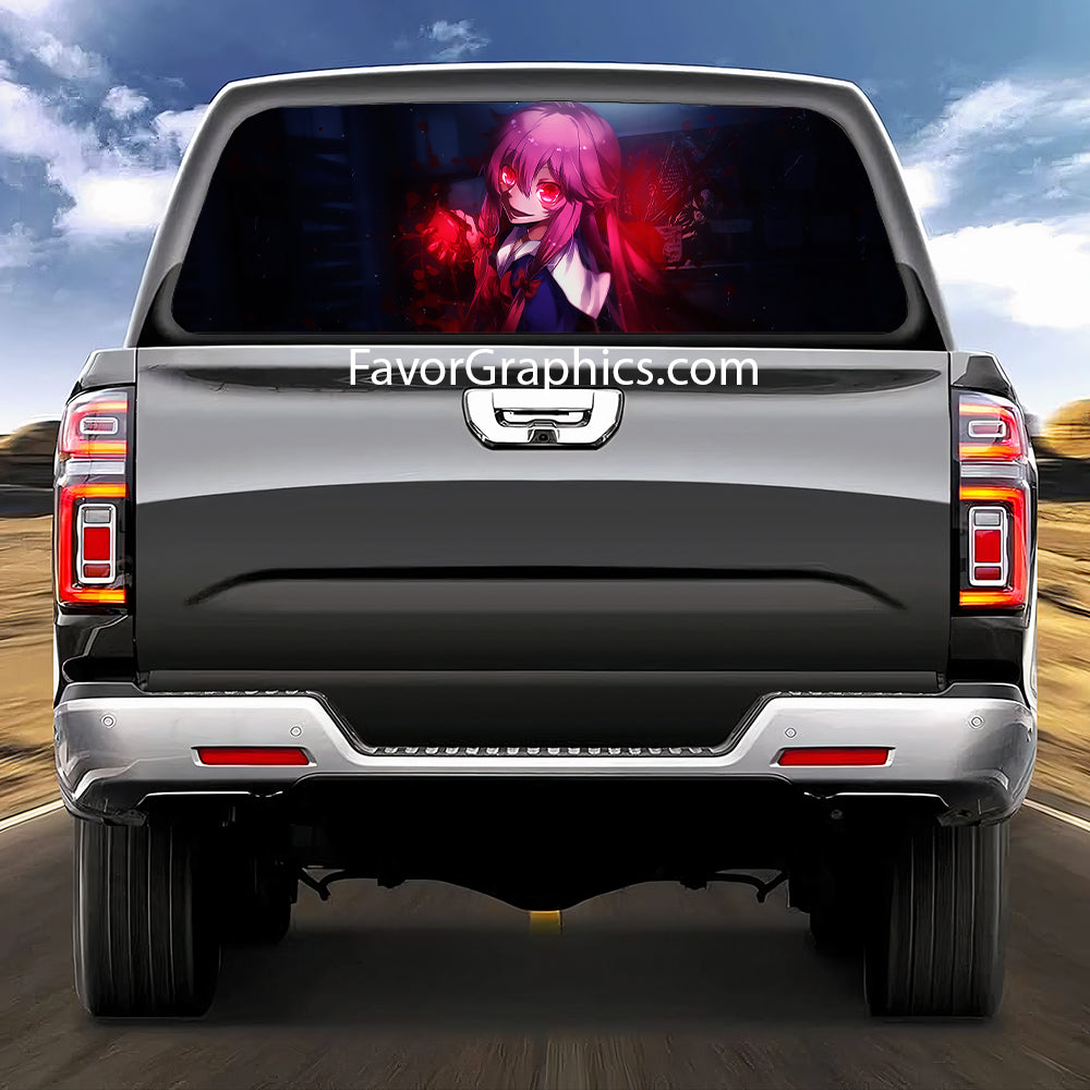 Yuno Gasai Rear Window Perforated Graphic Vinyl Decal Car Truck UTV