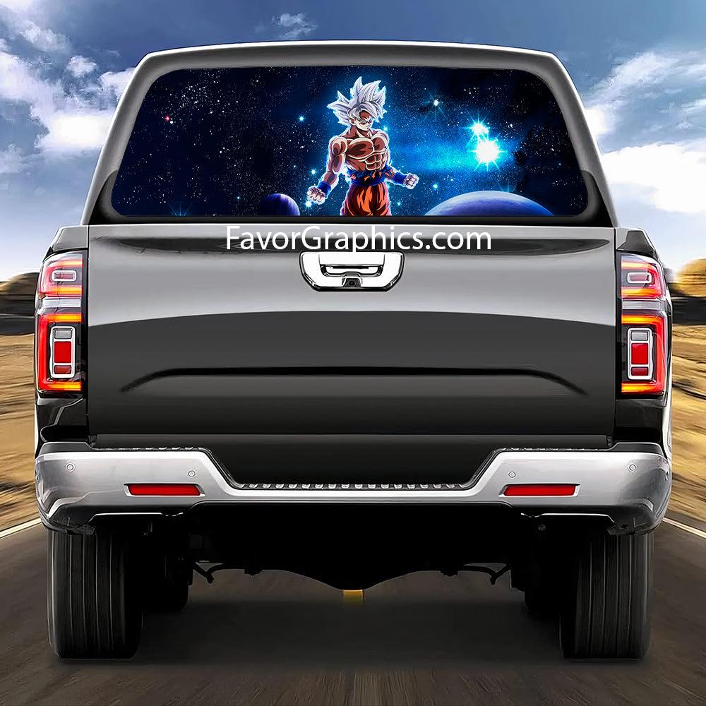 Goku Ultra Instinct Rear Window Perforated Graphic Vinyl Decal Car Truck UTV