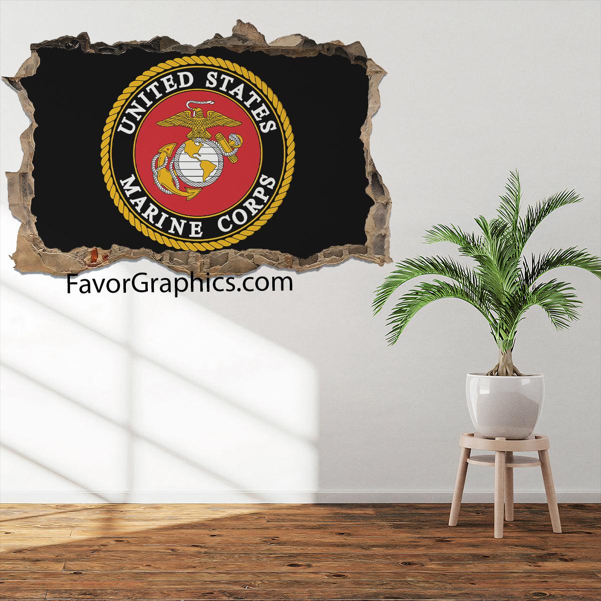 US Marine Corps Vinyl Wall Art Decal Sticker Poster Print Mural