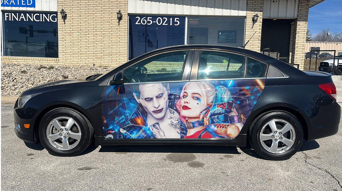 Harley QuinnCar Door Vinyl Wrap Decal Sticker