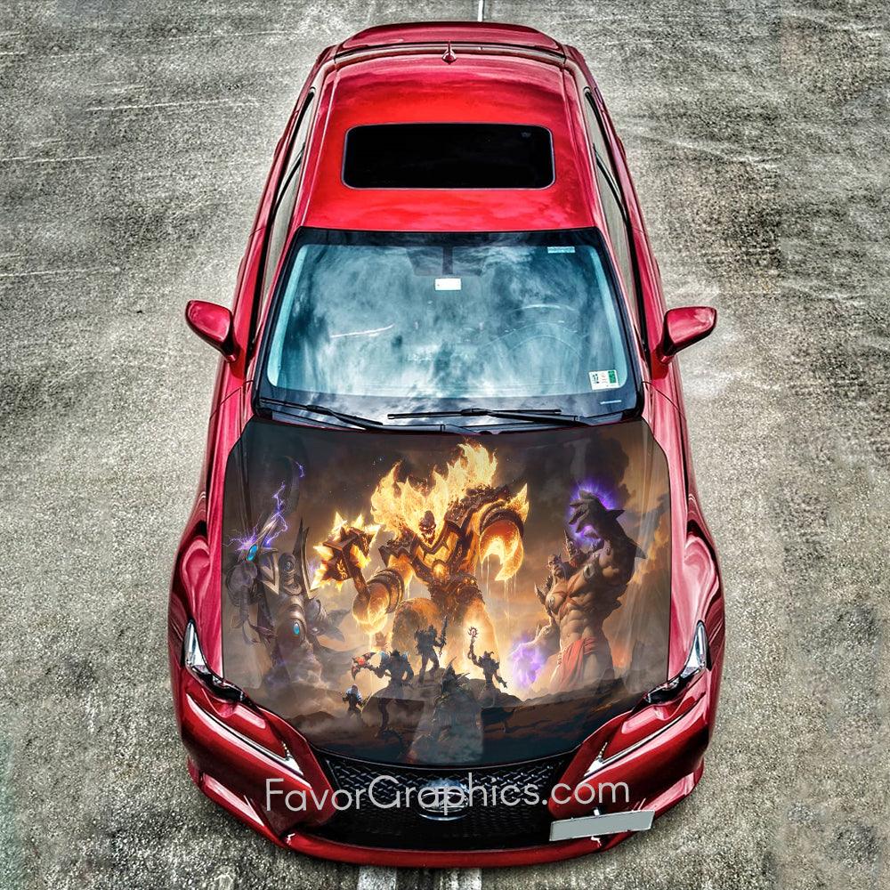 World of Warcraft Itasha Car Vinyl Hood Wrap Decal Sticker