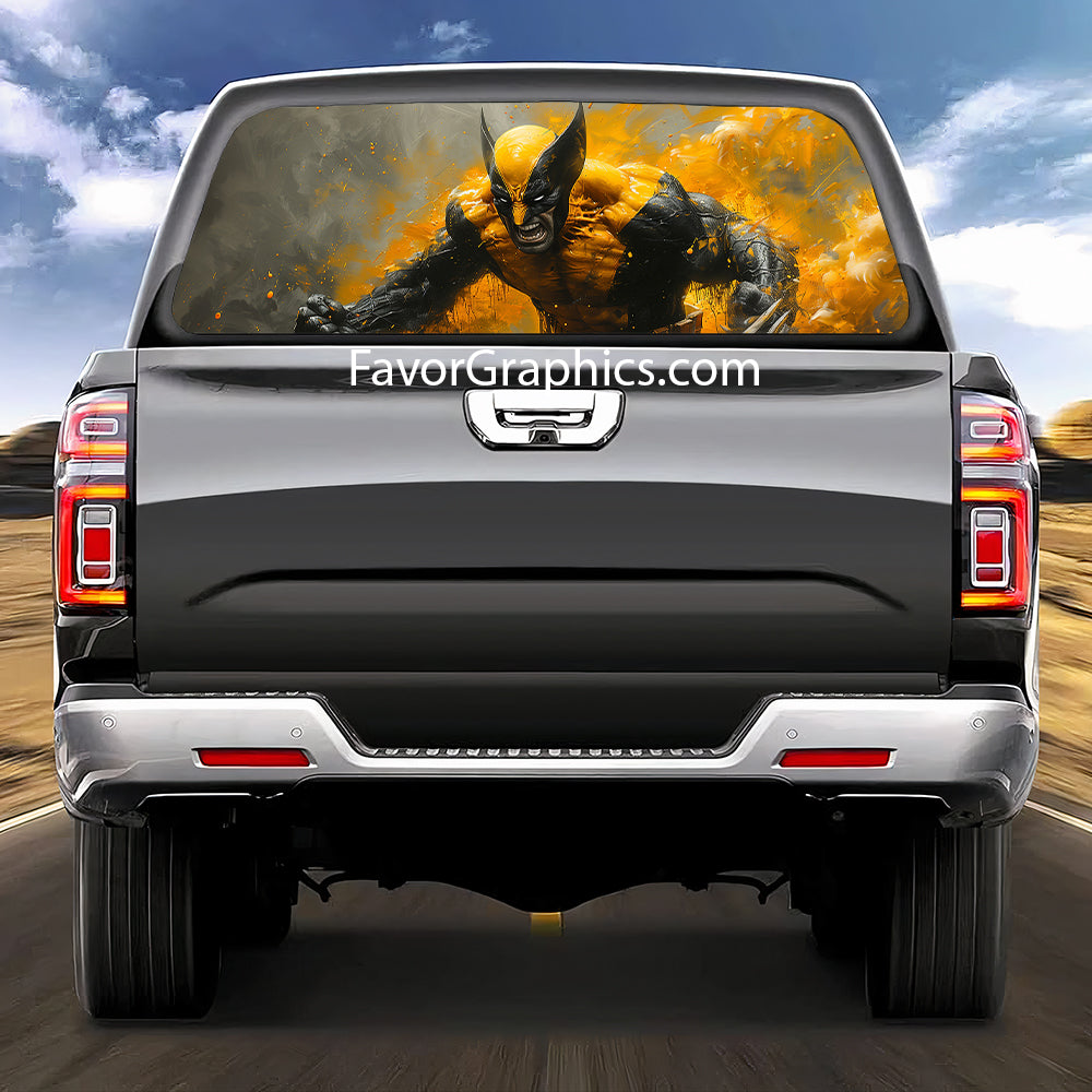 Wolverine Rear Window Perforated Graphic Vinyl Decal Car Truck UTV