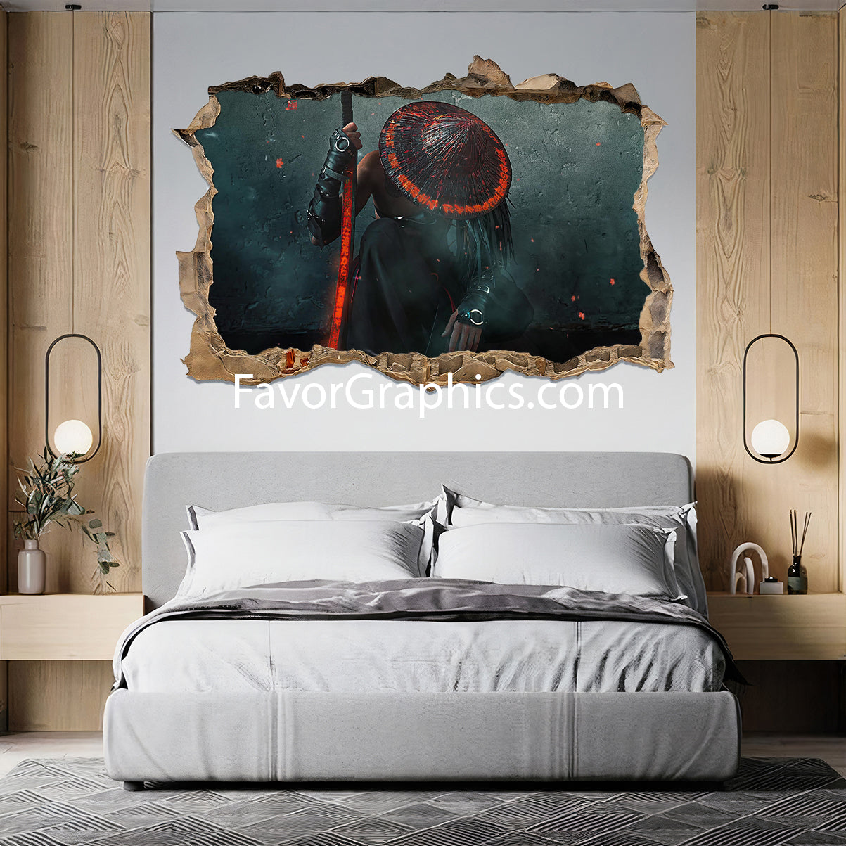 Samurai Vinyl Wall Art Decal Sticker Poster Print Mural