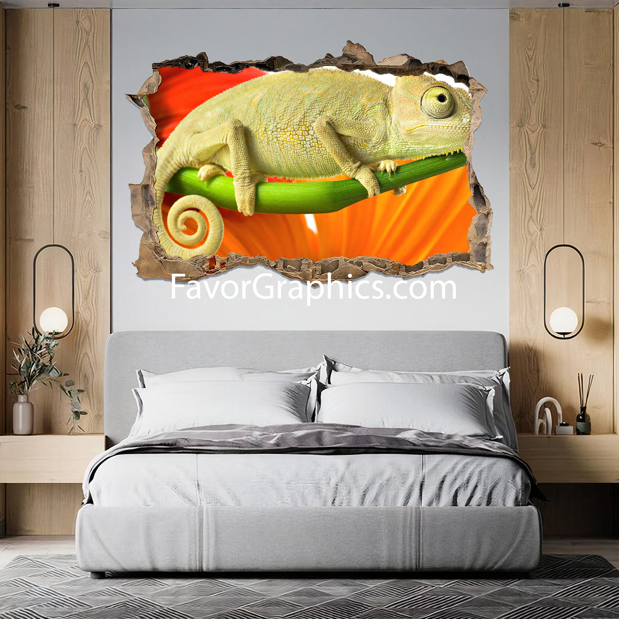 Chameleon Vinyl Wall Art Decal Sticker Poster Print Mural