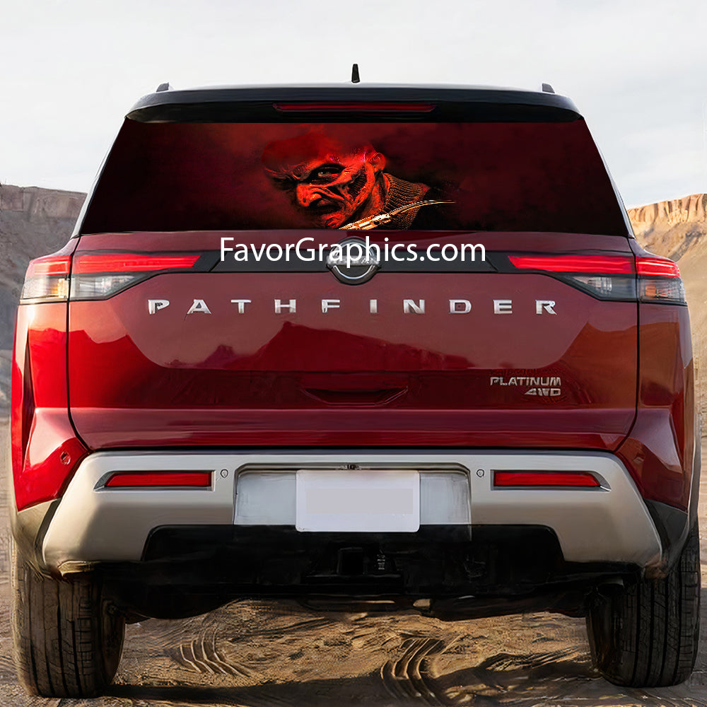 Freddy Krueger Rear Window Perforated Graphic Vinyl Decal Car Truck UTV