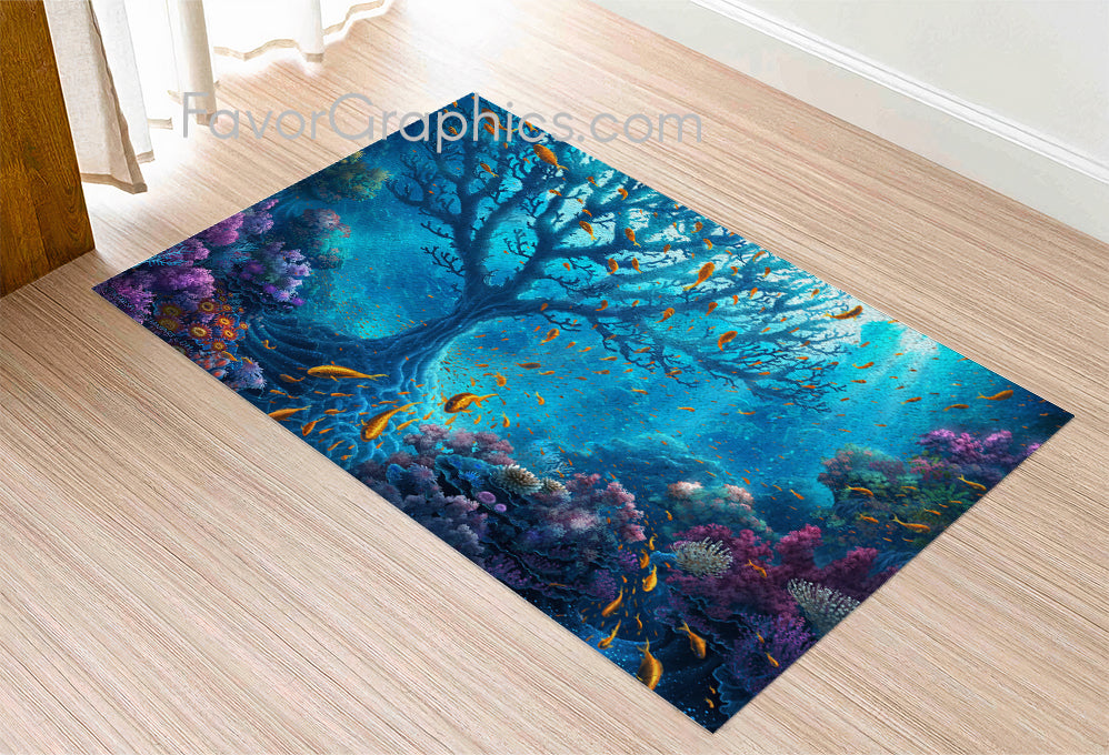 Underwater Under The Sea Home Bedroom Decor Rug Carpet Mat