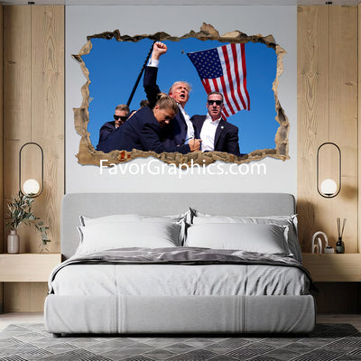 Shooting Make Me Stronger Donald Trump Wall Art Poster Print Mural