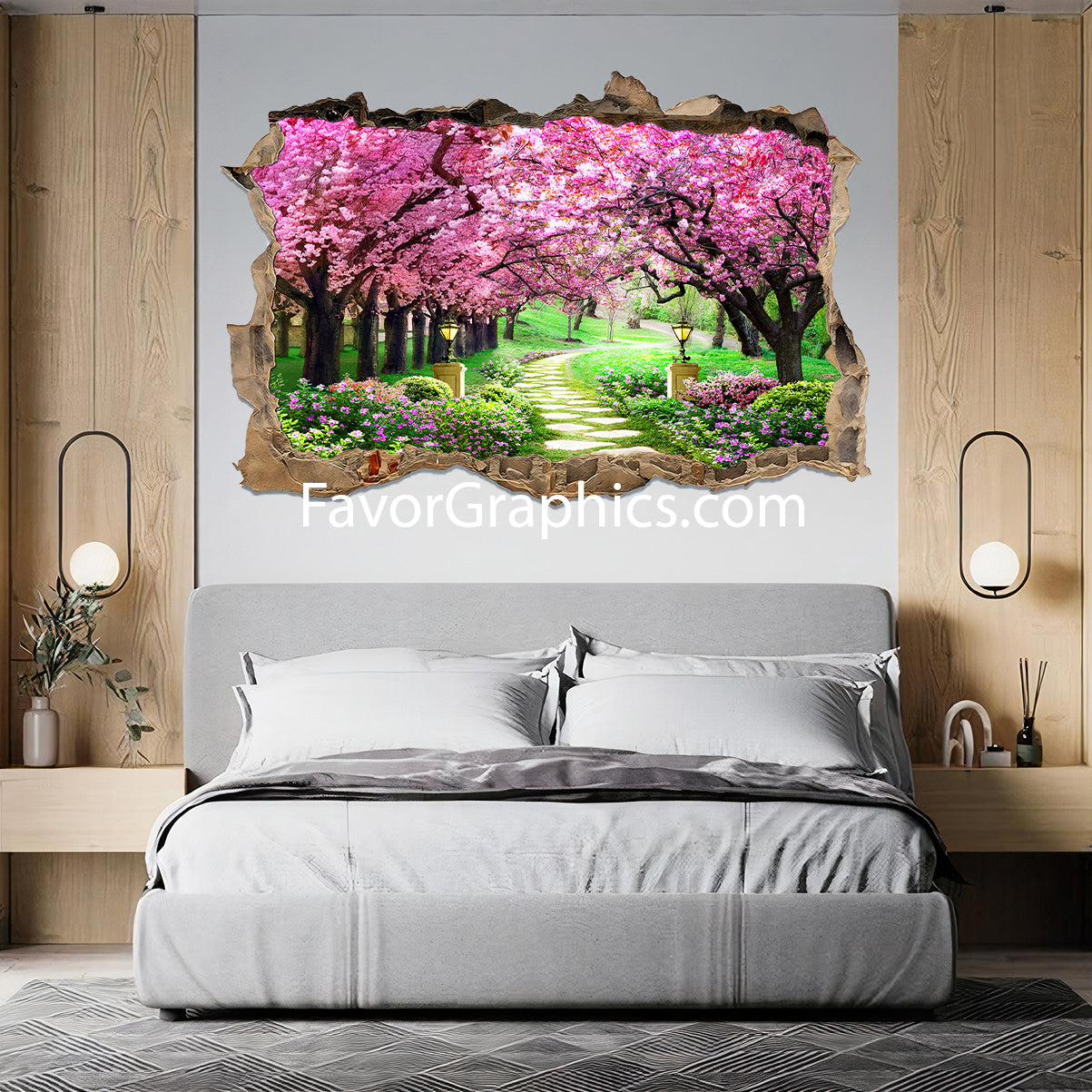 Cherry Blossom Vinyl Wall Art Decal Sticker Poster Print Mural