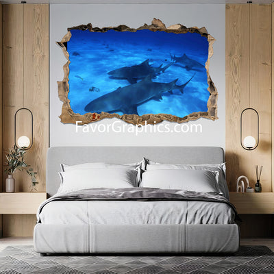 Shark Vinyl Wall Art Decal Sticker Poster Print Mural