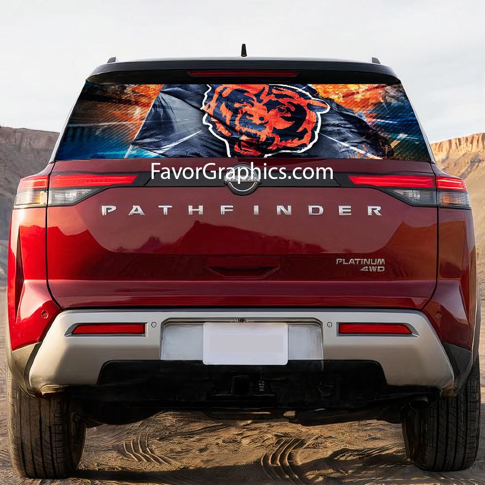 Chicago Bears Rear Window Perforated Graphic Vinyl Decal Car