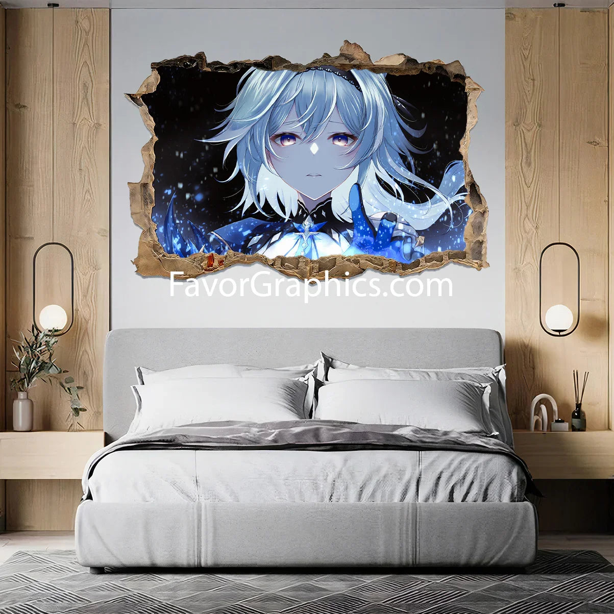 Eula (Genshin impact) Vinyl Wall Art Decal Sticker Poster Print Mural
