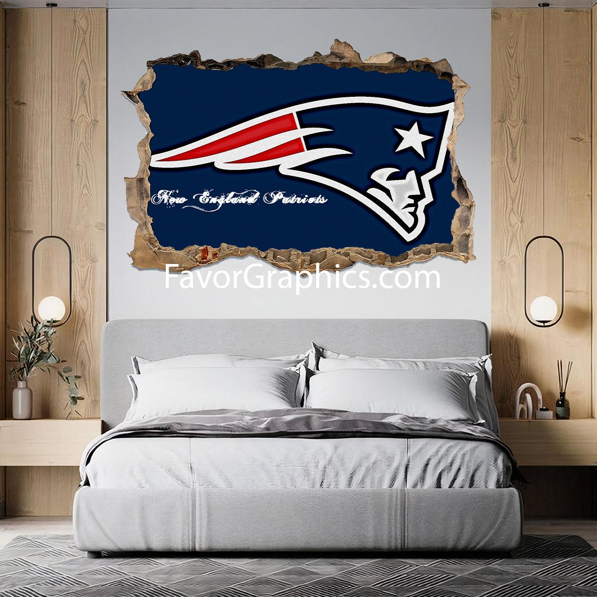 New England Patriots Vinyl Wall Art Decal Sticker Poster Print Mural