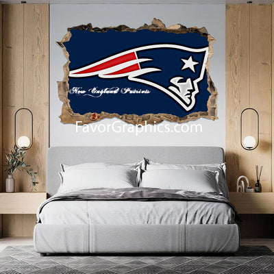 New England Patriots Vinyl Wall Art Decal Sticker Poster Print Mural